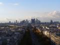pohled z oblouku na mrakodrapy prmyslov tvrti La Defense